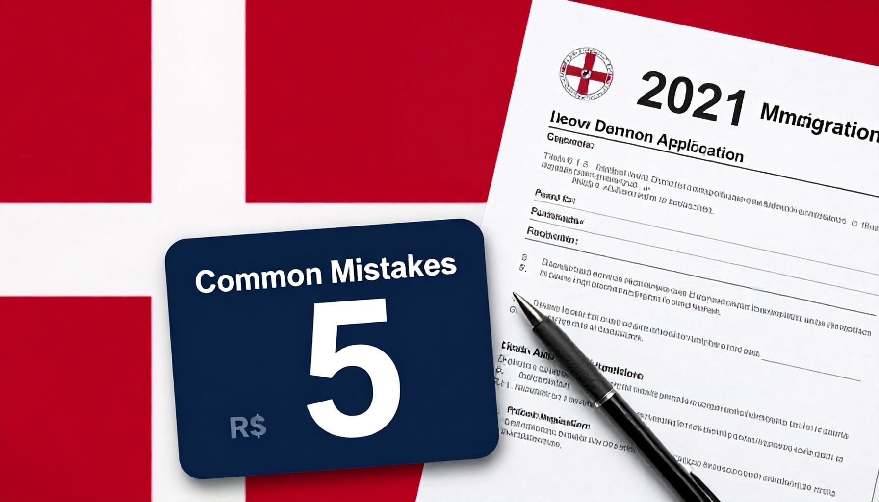 2021 Danimarka Göçmenlik Başvurusu: 5 Hatalı Adım ve Nasıl Onları Önleyeceğiniz*