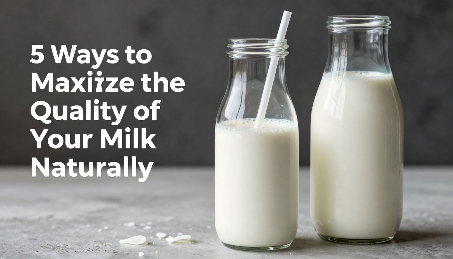 5 Doğal Yöntemle Sütünüzün Kalitesini Maksimize Edin*