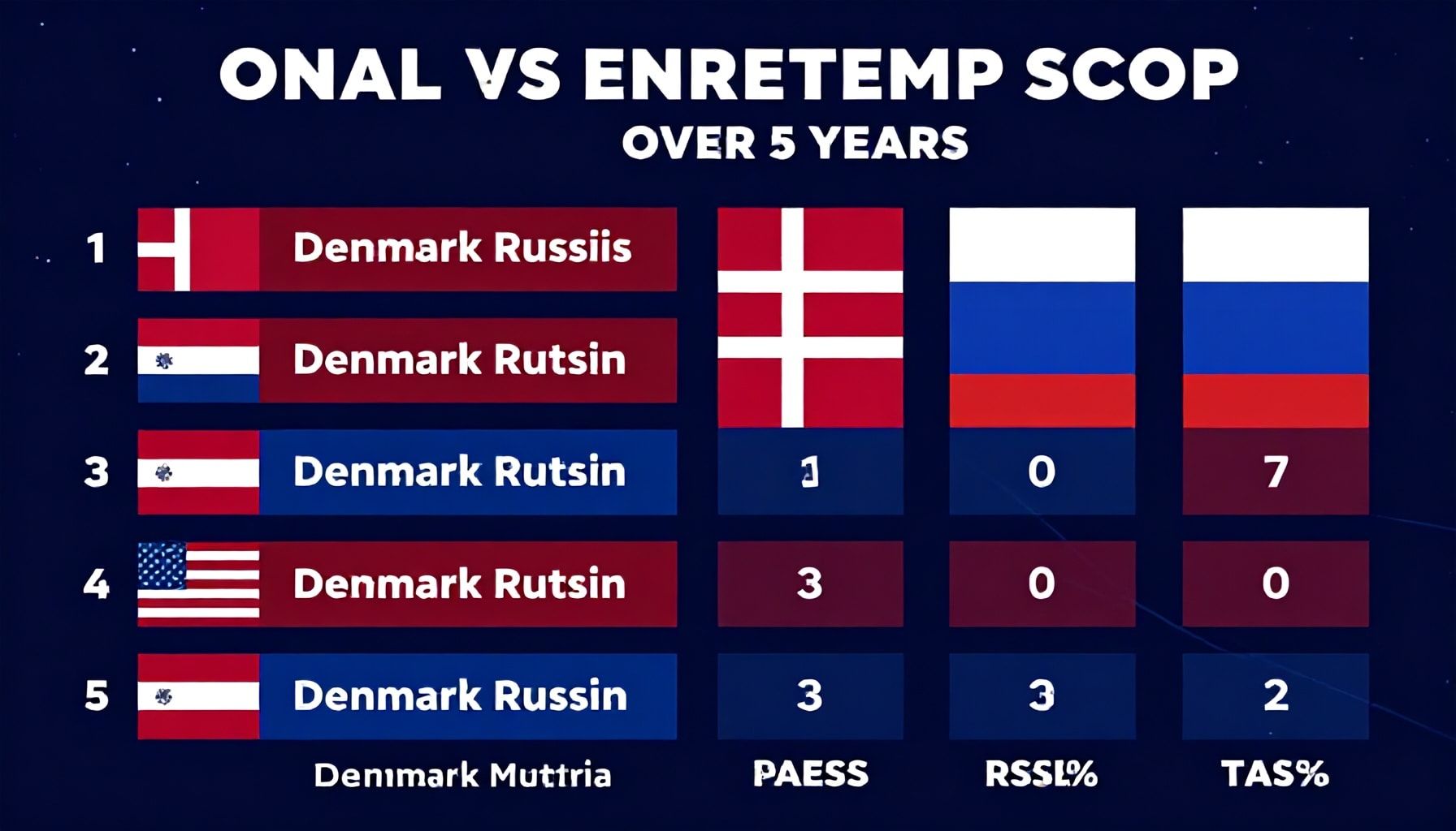 5 Yolla Danimarka ve Rusya Takımlarının Performansını Analiz Edin*
