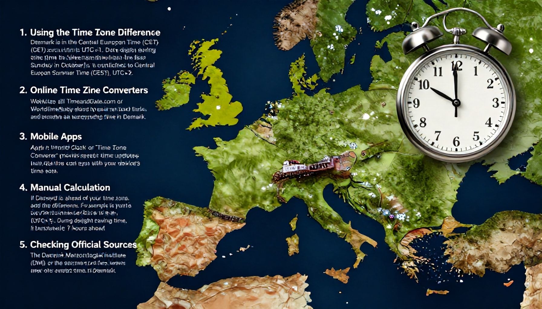 5 Yöntemle Danimarka Saatini Doğru Hesapla*