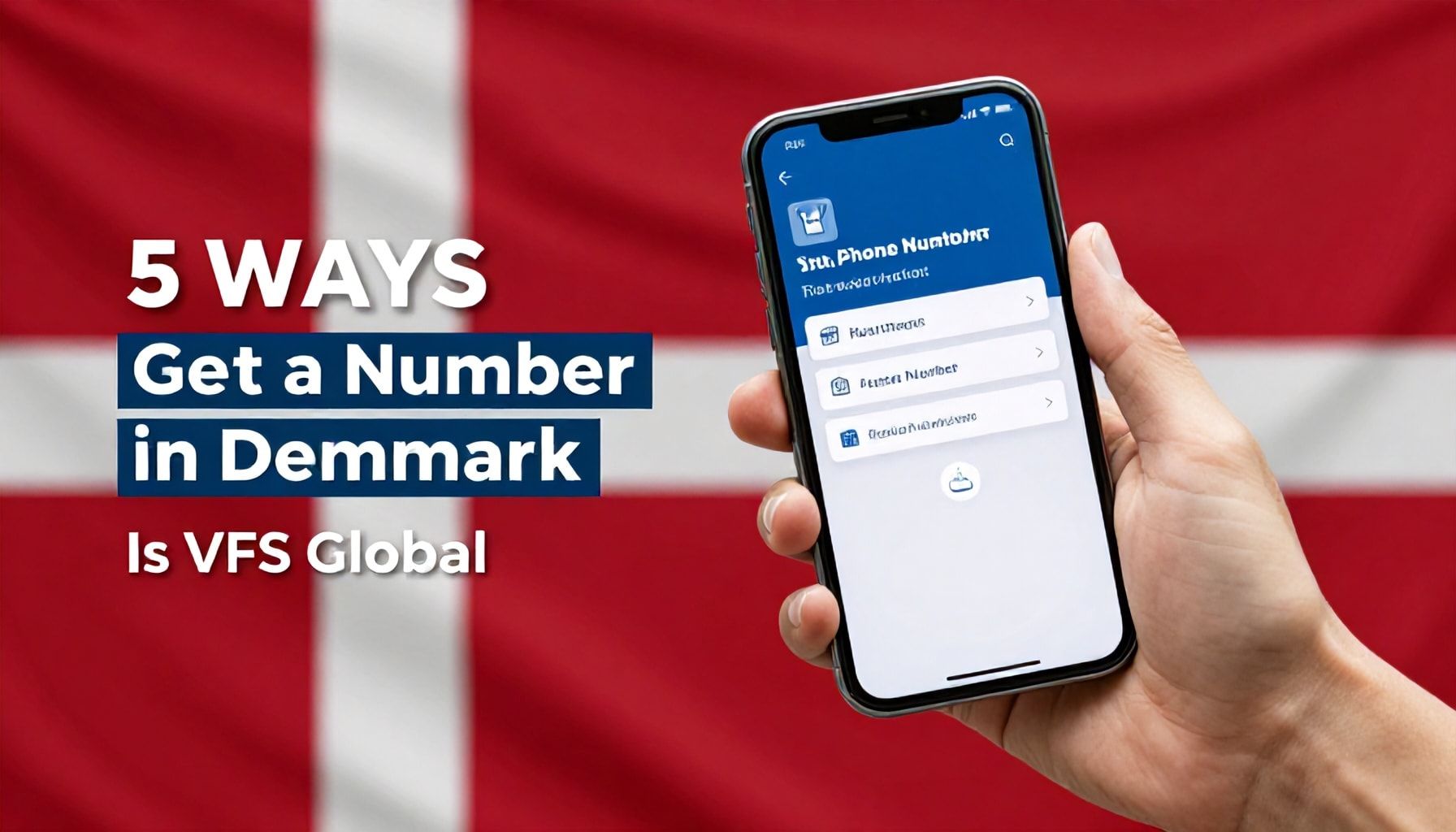 5 Yöntemle Danimarka'da Telefon Numarası Alın: VFS Global En İyi Seçenek Mi?*