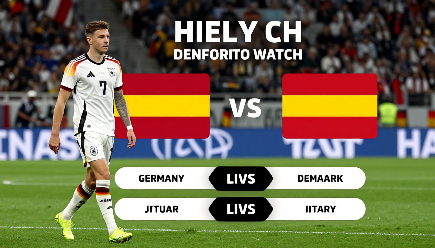 Almanya-Danimarka Maçını Hangi Kanalda Canlı İzleyin? Ücretsiz ve Ücretli Seçenekler"*