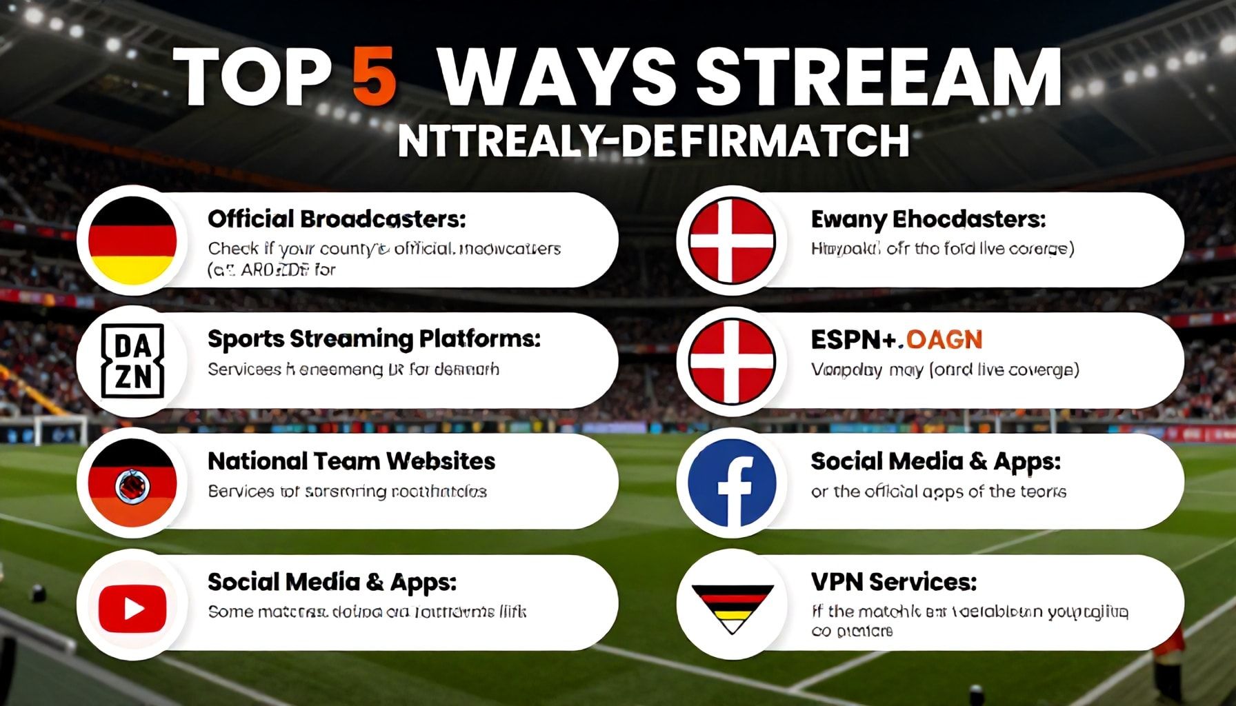 Almanya-Danimarka Maçının Canlı İzleme Yöntemleri: 5 En İyi Seçenek