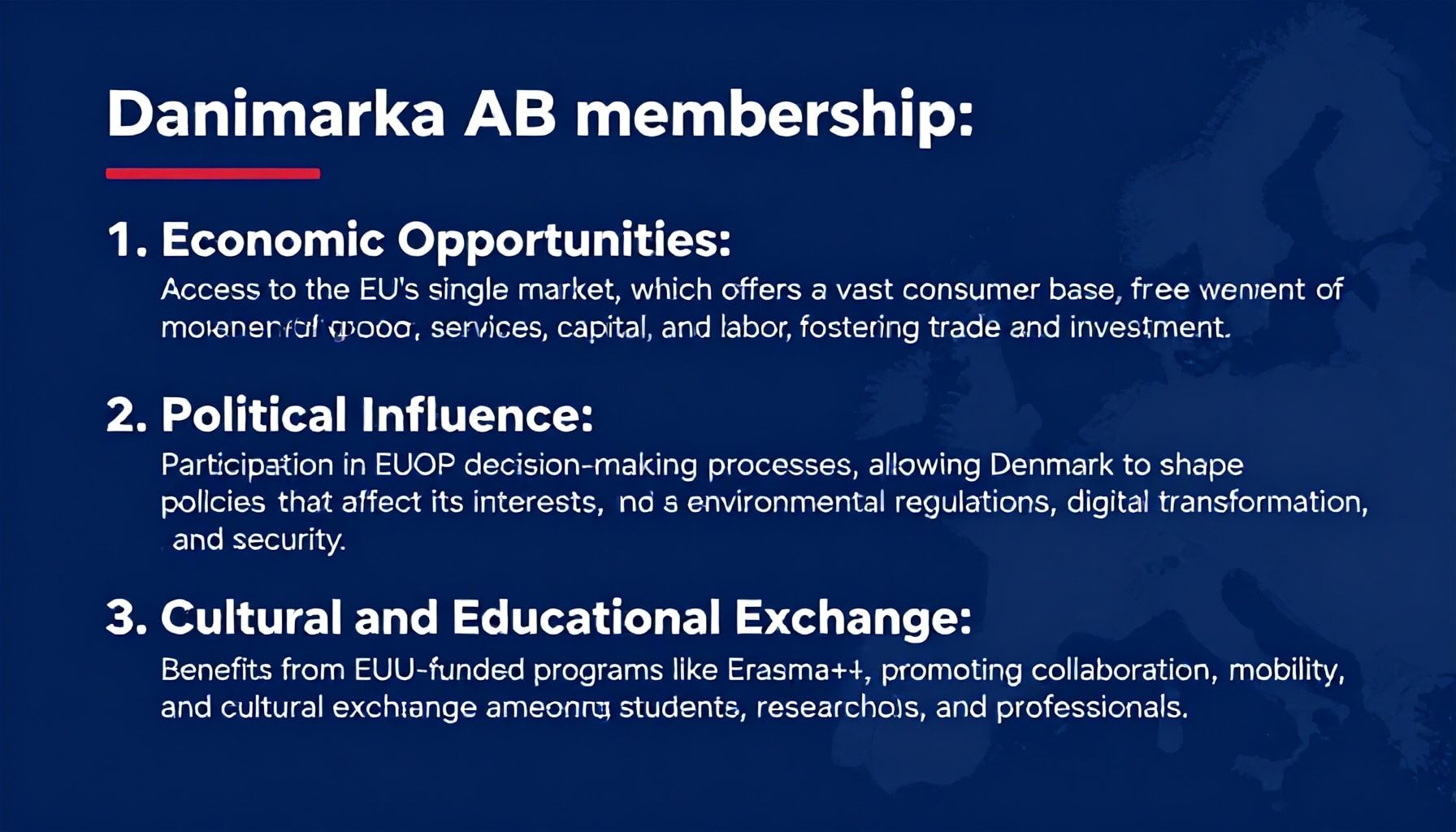 Danimarka AB Üyelik Avantajlarını Doğru Anlamak İçin 3 Noktaya Dikkat Edin*