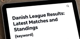 Danimarka Ligi Sonuçları: Güncel Maçlar ve Puan Durumu