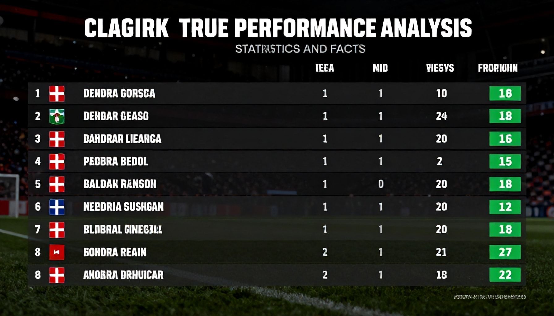 Danimarka Ligi'nin Gerçek Performans Analizi: İstatistikler ve Gerçekler*