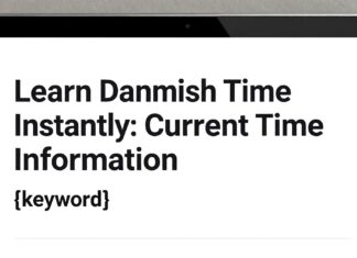 Danimarka Saatini Anında Öğrenin: Geçerli Zaman Bilgisi