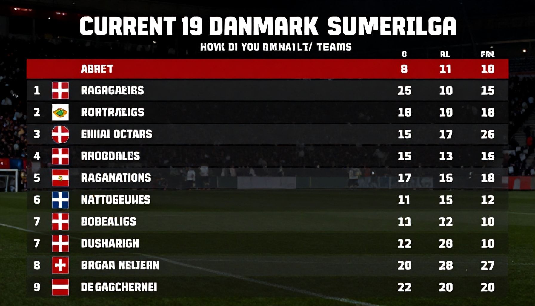Danimarka Süper Lig'in Güncel Puan Durumu: Takımların Performansını Nasıl Analiz Edersiniz?*