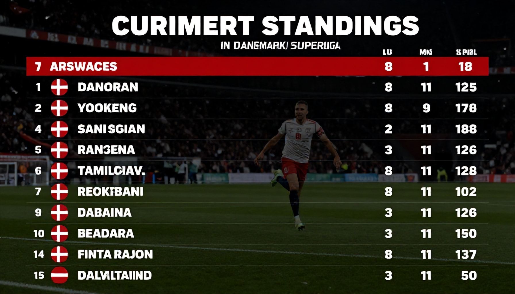 Danimarka Süper Ligi'nin Güncel Puan Durumu: Takımların Nerede Duruyor?*