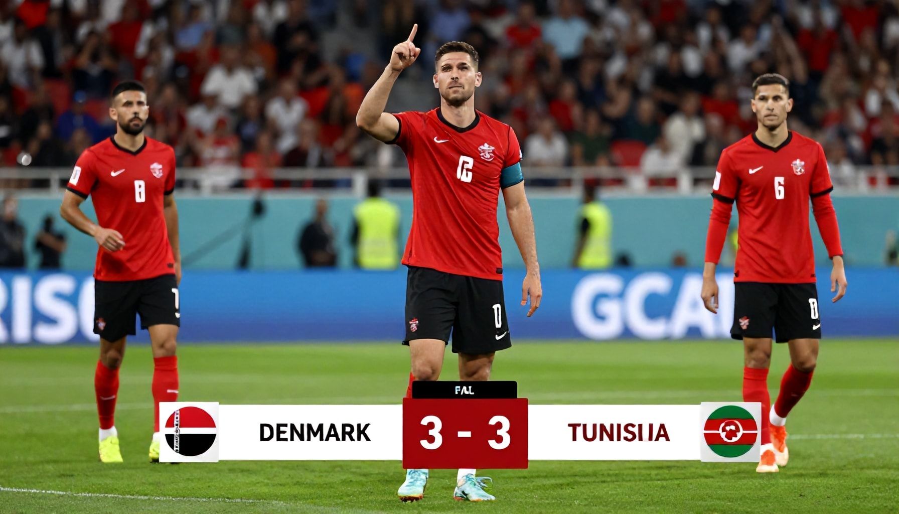 Danimarka-Tunus Maçı: Maç Sonrası En Dikkat Çeken Anlar ve İstatistikler*