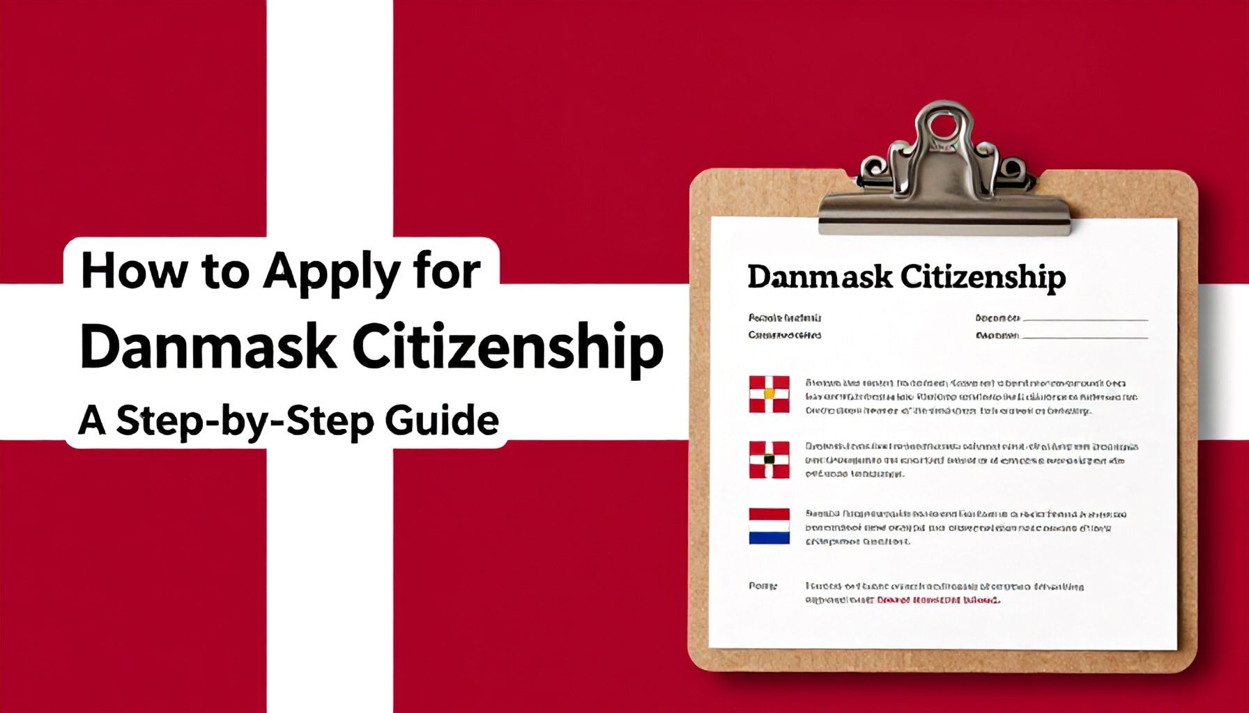 Danimarka Vatandaşlığına Nasıl Aday Olunur? Adım Adım Rehber*