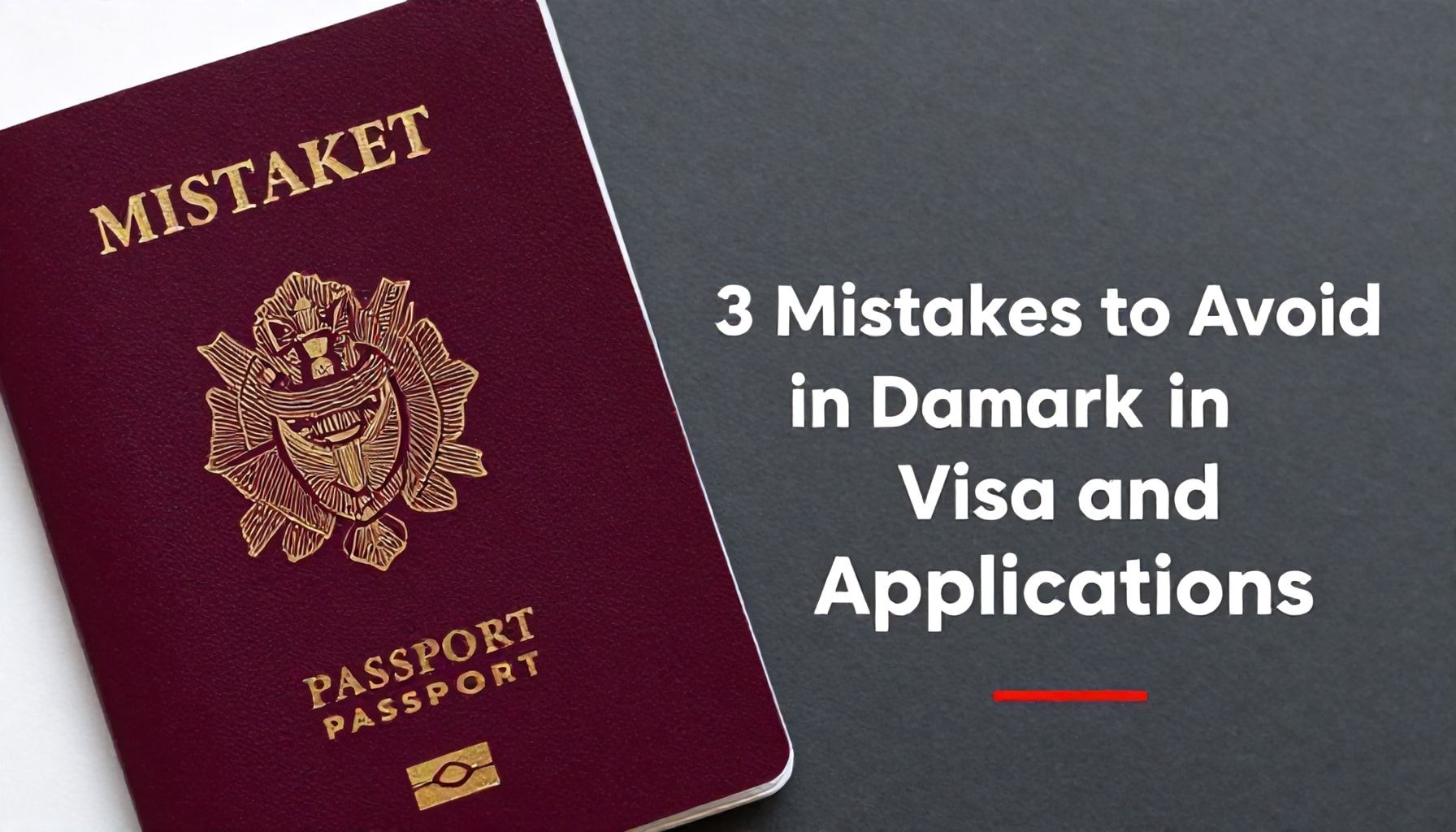 Danimarka Vize ve Pasaport Başvurularında Yapılacak 3 Hata"*