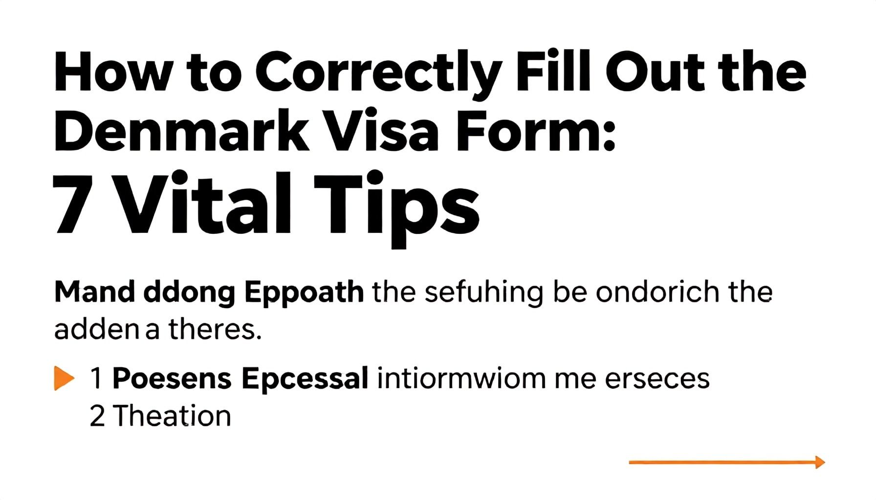 Danimarka Vizesi için Formu Doğru Doldurmak: 7 Hayati İpuçları*