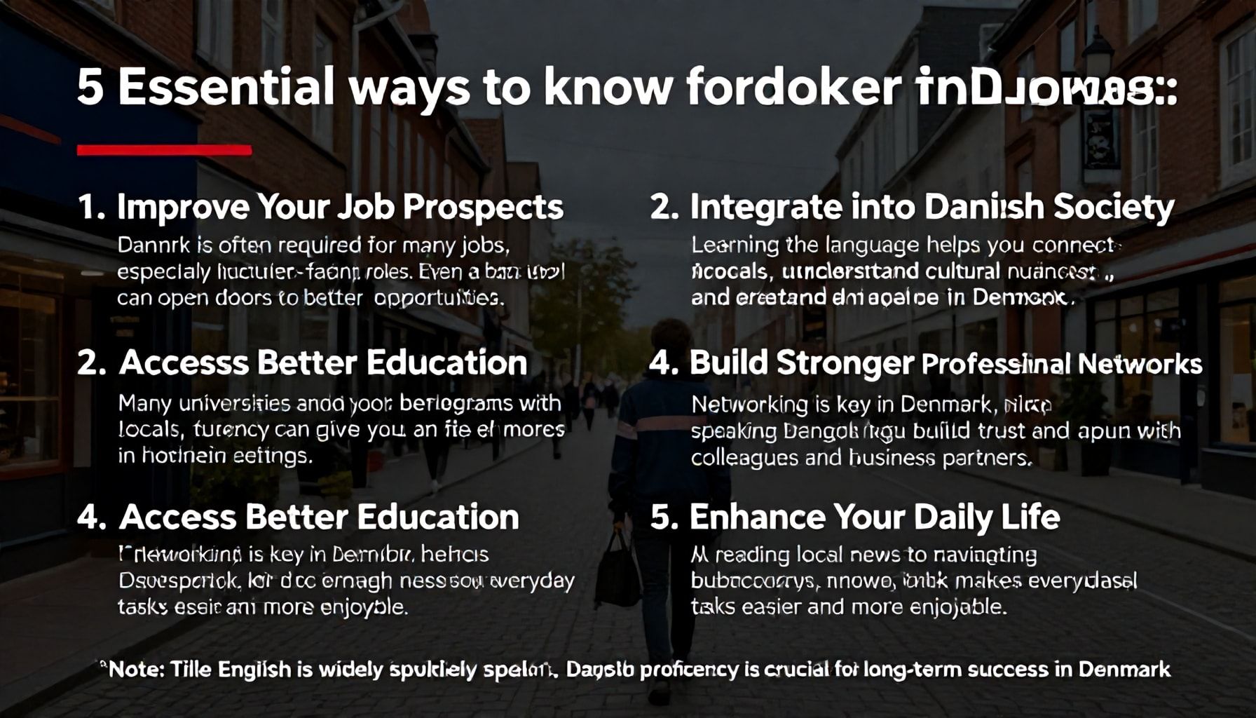 Danimarka'da İş Başarısı için Danimarkaca Bilmenin 5 Hayati Yolu*