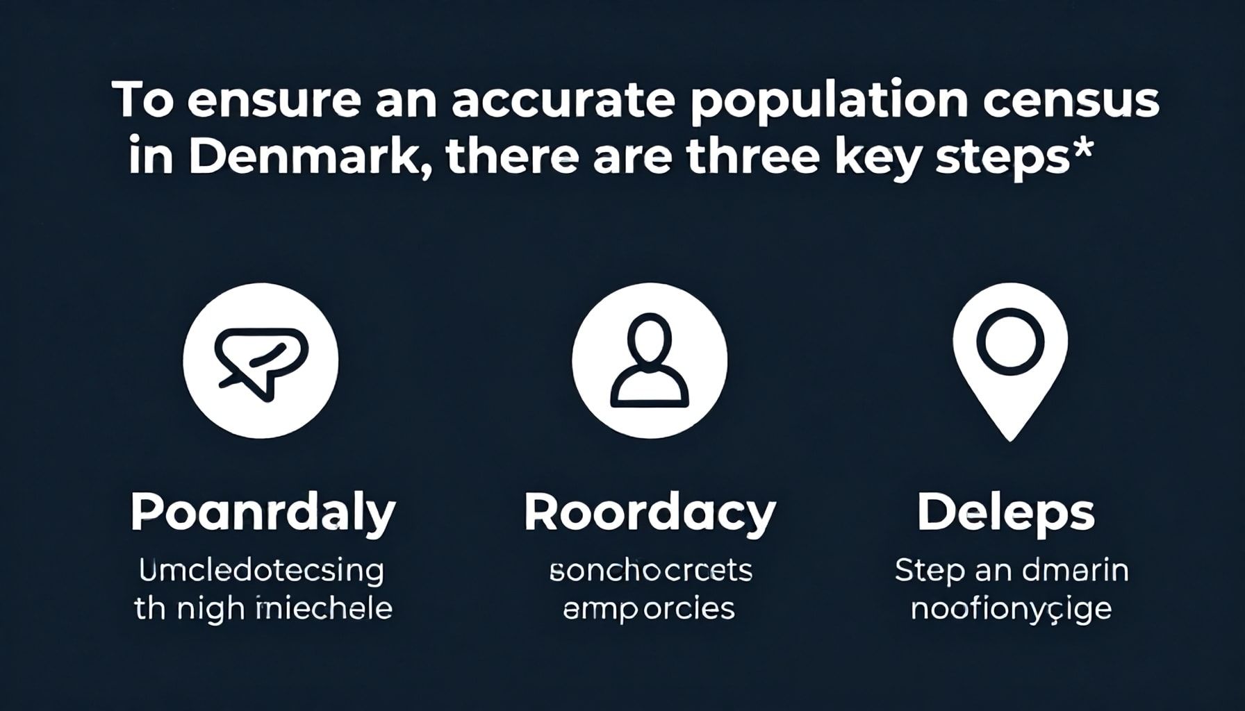 Danimarka'da nüfus sayımının doğru yapılması için 3 temel adım*