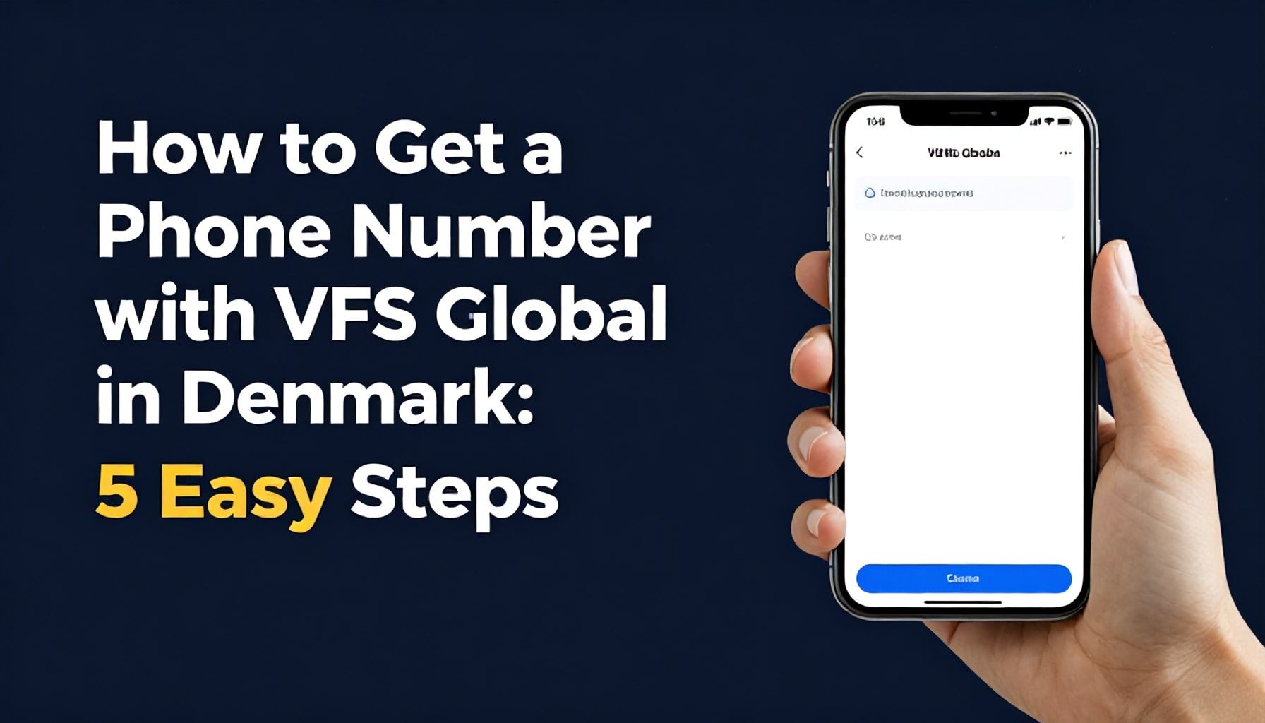 Danimarka'da VFS Global ile Telefon Numarası Almak: 5 Adımda Kolay Yolu*
