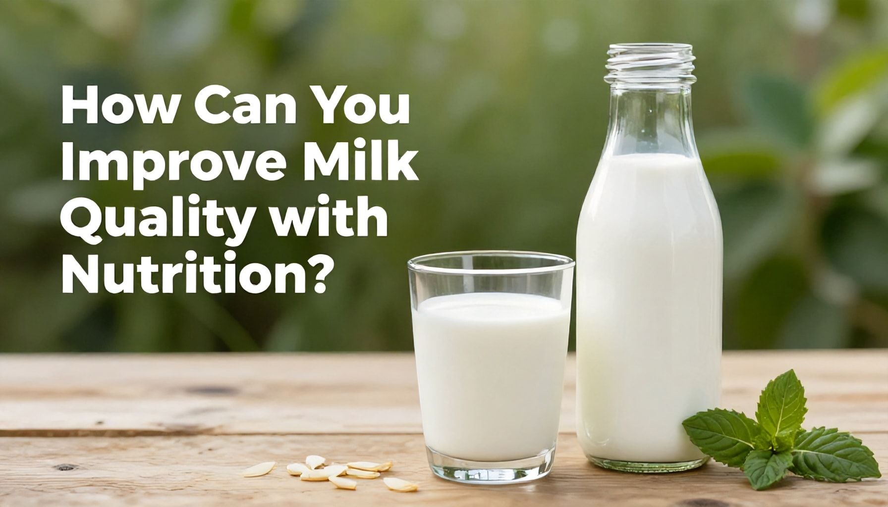 Doğal Beslenme ile Süt Kalitesini Nasıl Artırırsınız?*