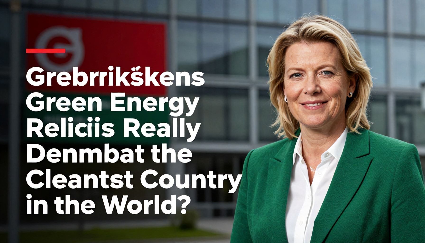 Gerçekten Mette Frederiksen'in Yeşil Enerji Politikaları Danimarka'yı Dünyanın En Temiz Ülkesi Yapacak mı?*