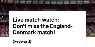 Canlı maç izle: İngiltere-Danimarka maçını kaçırmayın!