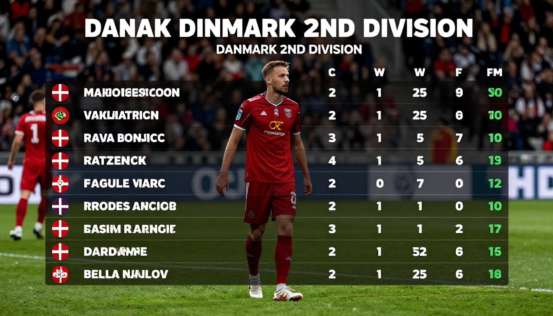 Neden Danimarka 2. Lig'in Sıralaması Takımların Performansını Anlamakta Önemlidir*