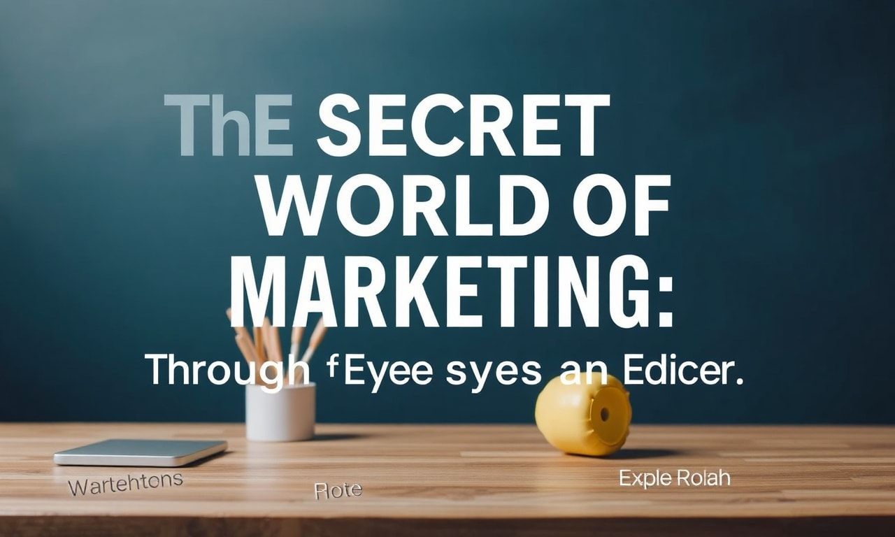 Marketing'in Gizli Dünyası: Bir Editörün Gözünden