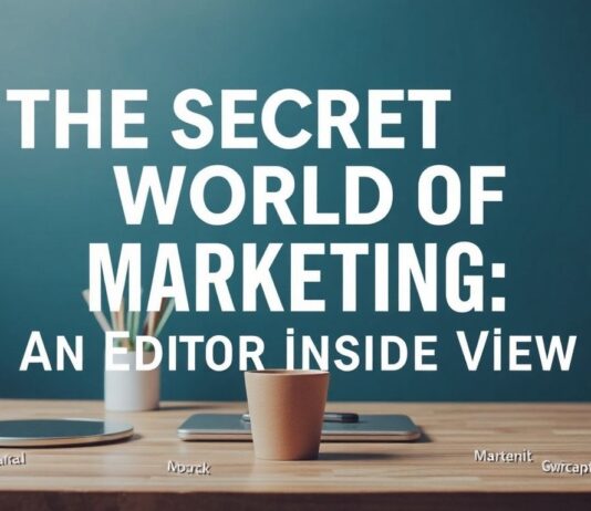 Marketing’in Gizli Dünyası: Bir Editörün İç Gözüyle The Secret World of Marketing: An Editor's Inside View